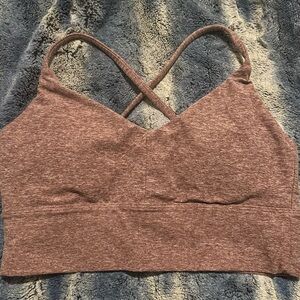 Paragon Mauve Cross-Back Sports Bra